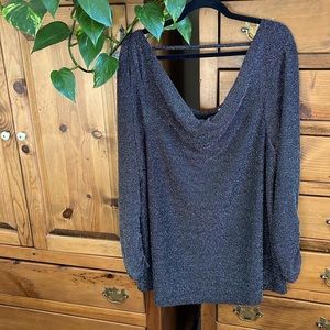 Penningtons sparky long sleeve stretchy dressy top